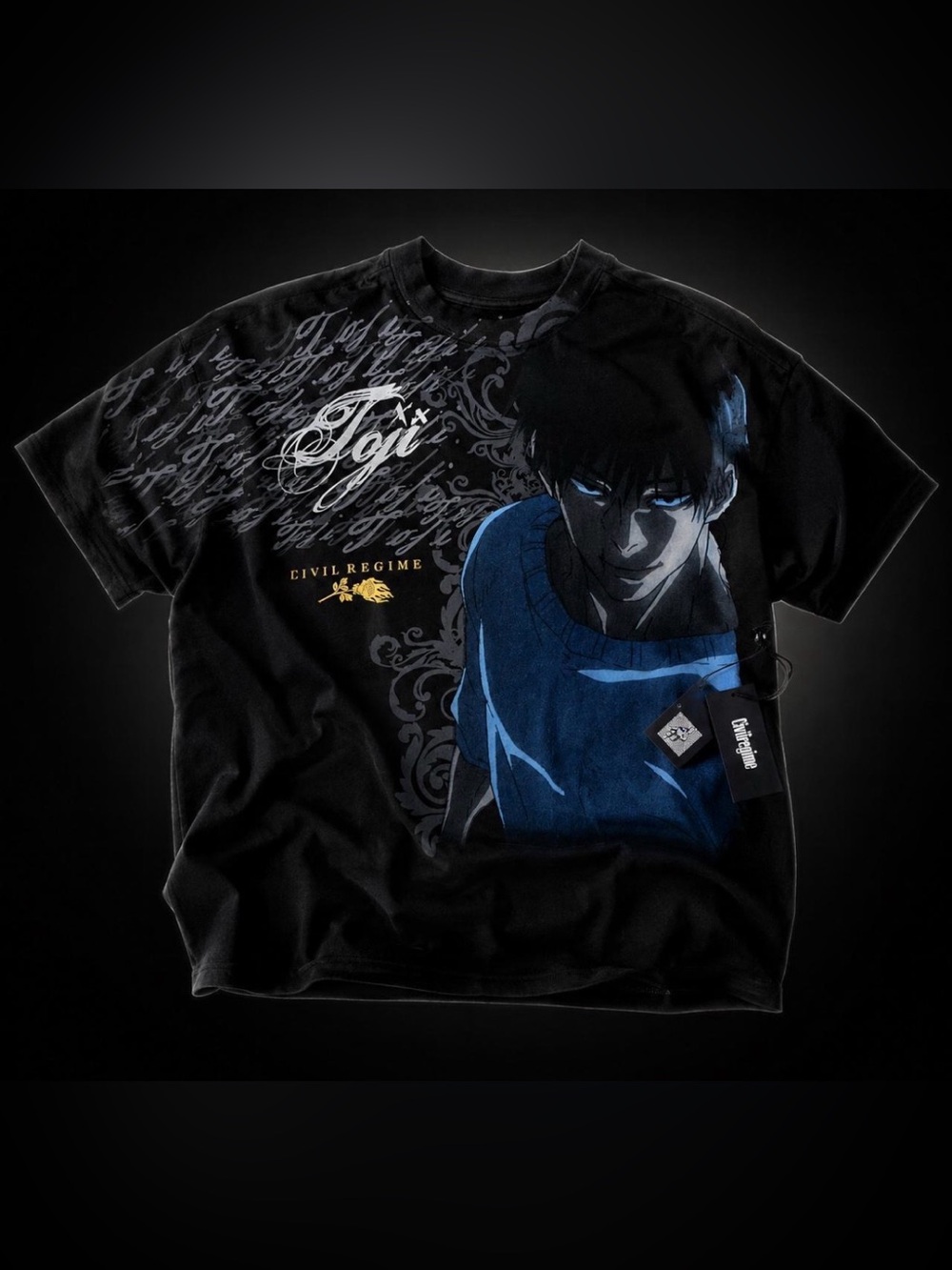 Civil Regime x Juhutsu Kaisen ‘Toji Fushiguro’ Tee - Size XXL - NWT